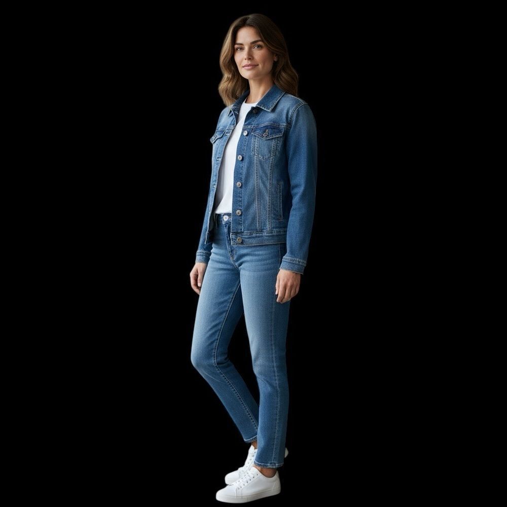 New Look Blue Denim Jacket - Picture 3 of 13